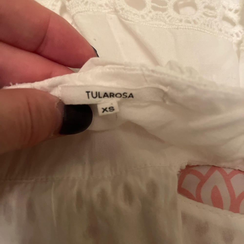 Tularosa White Eyelet Mini Dress - Picture 2 of 3